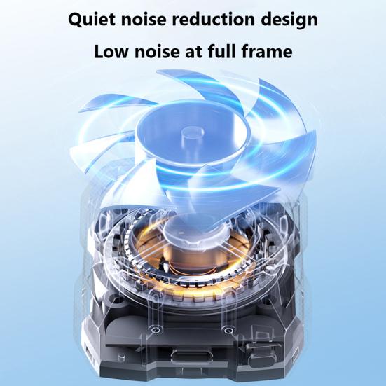 Rechargeable Phone Radiator Speeds Adjustable Gaming Low-Noise Wireless Magnetic 3 Phone Cooling Fan
