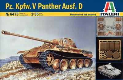 Tamiya Italeri Военная серия 6473 Немецкий танк Пантера D с фототравлением 38473 1/35 1/35 Ausf.