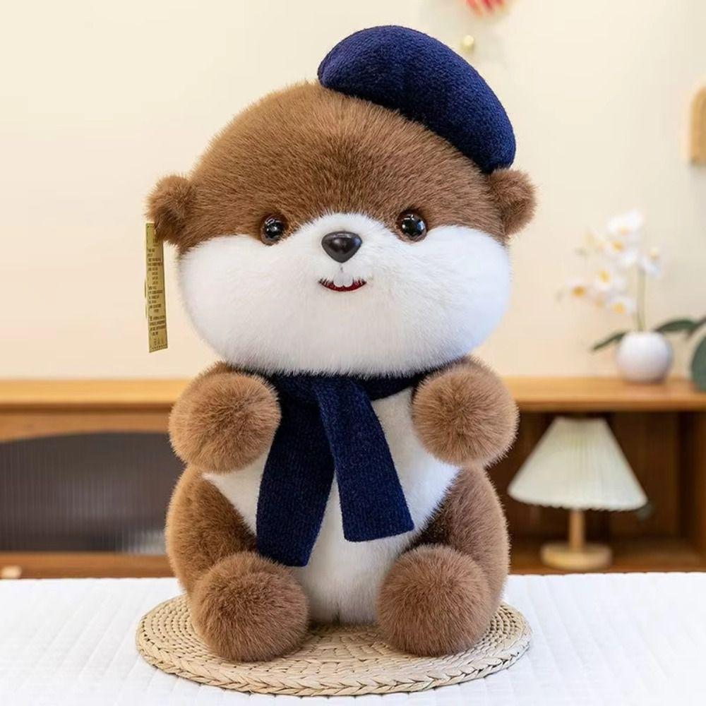 Soft Beaver Plush Doll Collection Squirrel Plush Toy Little Otter Plush Toy Home Decor