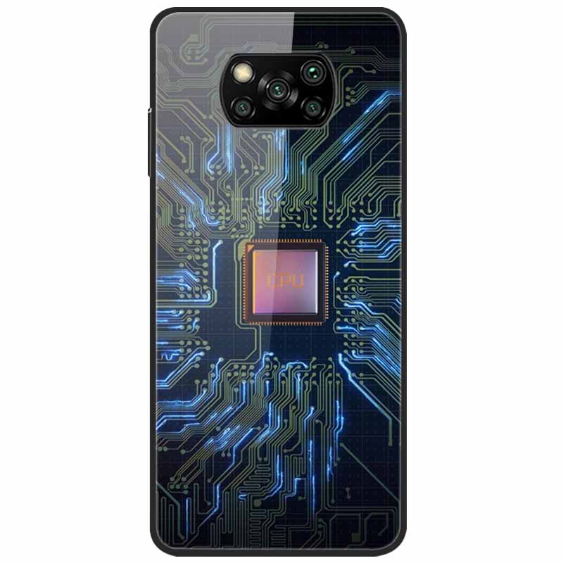 For Poco X3 Pro Case Fashion Cute Tempered Glass Luxury Coque Covers for Xiaomi Poco X3 NFC Cases PocoX3 X 3 Bumper Protector