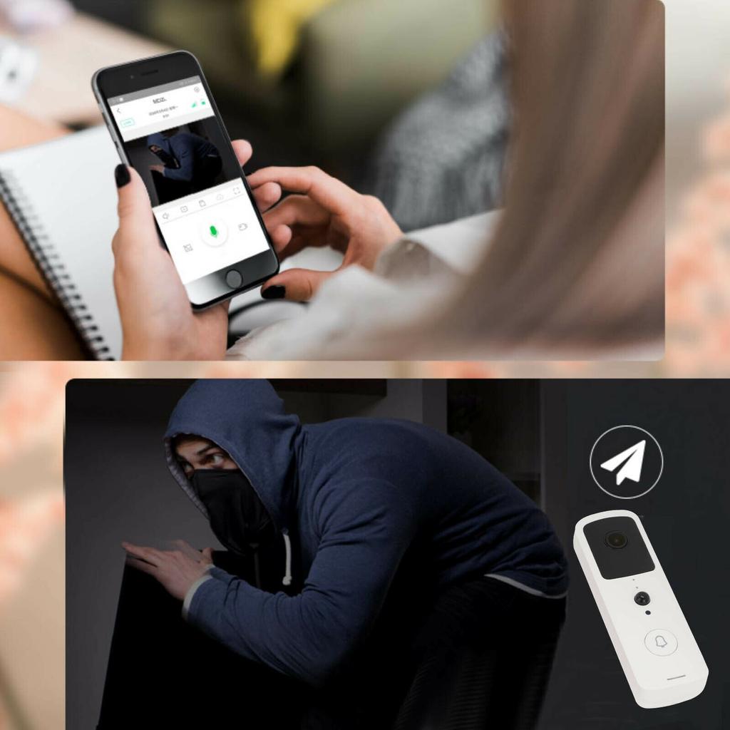 Умный видеодомофон 1080P, Wi-Fi, беспроводной домофон, дверное кольцо, камера, звонок, безопасность, простота установки и использования, прочный и долговечный для жилых домов, отелей