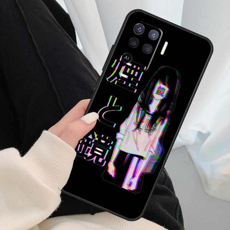 ГРУСТНАЯ ЯПОНСКАЯ АНИМЕ ЭСТЕТИКА Чехол Для Oppo A17 A57 A77 A40 A78 A54 A74 A94 A76 A16 A96 A18 A60 A80 A38 A58 A98 A15 A5 Pro