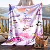 Warm Flannel Blanket The Amazing Digital Circus Pattern, Lightweight Comfortable Throw Blanket for Bed Sofa Use