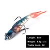 FishKing1/21pcs Lead Jig Soft Lure For Pike Muskie Bass Minnow Lure Length 8CM 10CM Weight 8.5G 21.5G