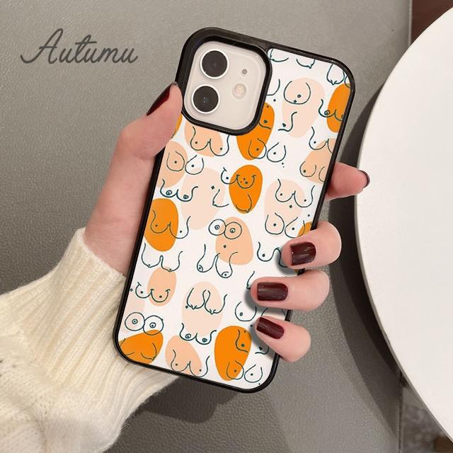 Чехол для телефона с женским телом и эстетическим рисунком для iPhone 11, 12, 13, 14 Pro Max mini XR XS SE 2020, 6S, 7, 8 Plus, Samsung Galaxy S21 S22, чехол