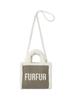 Furfur Mouton Logo Tote Bag RWGB254505 CGRY Women's