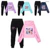 Kpop Demon Hunters Girls Cotton Casual Set With Long Sleeve Hoodie And Pants For Ages 110-170cm