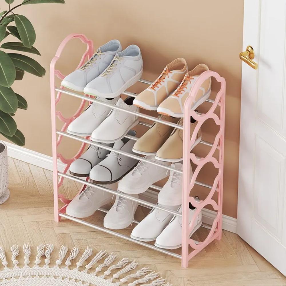 4-слойная полка для обуви Simple Style Shoes Organizeroe Rack Accessories Shoe Cabinet Door