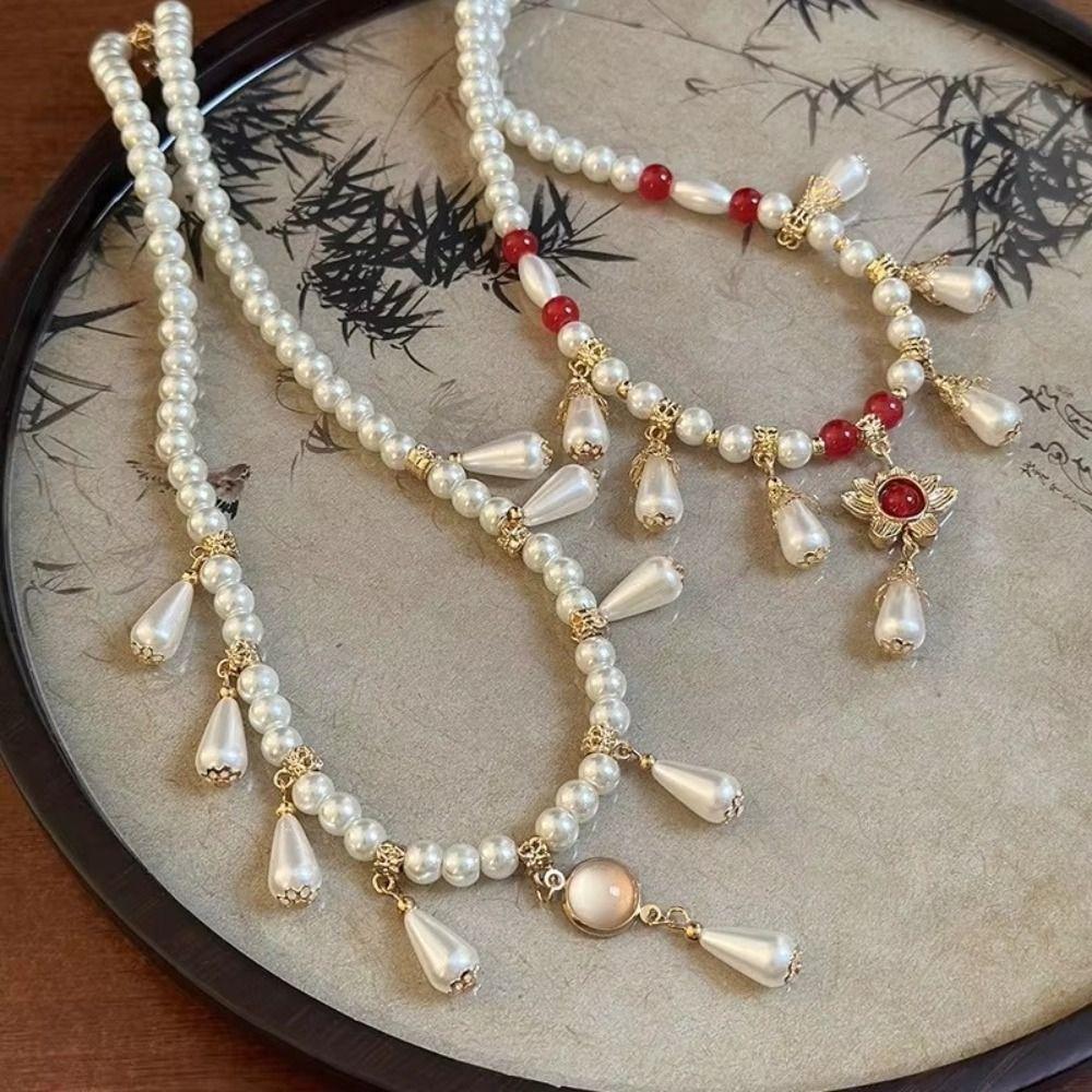 Vintage Hanfu Necklaces Exquisite Cheongsam Necklace Vintage Chinese Style Necklace Jewelry