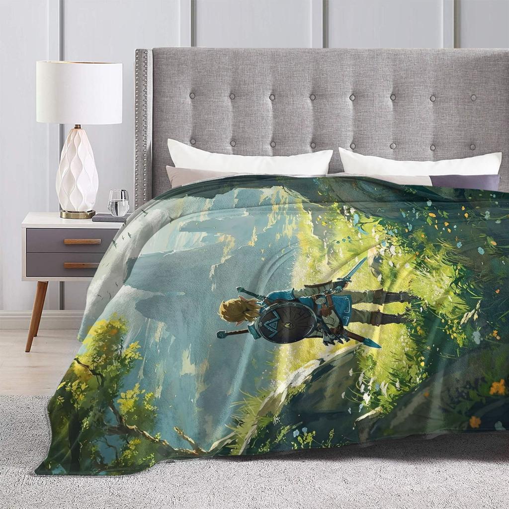 Anime Game Z-Zeldas Blankets Velvet Ultra-Soft Throw Blanket for Car Sofa Couch Bedspread