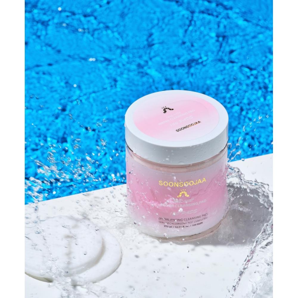 Soonsoojaa Очищающие подушечки для лица 370 мл 100 штук