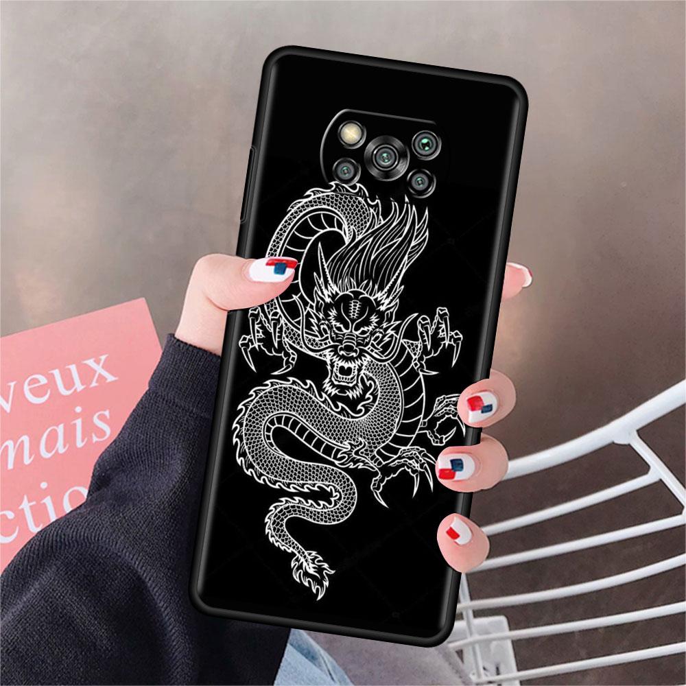 Чехол для Xiaomi Mi Poco X3 NFC X4 Pro F3 F4 GT M4 M3 F1 C40 11 Lite 11T, мягкий силиконовый чехол для телефона, крутой чехол с изображением животного в виде дракона