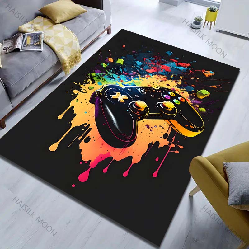 Игровой контроллер Печатный ковер для гостиной спальни украшение дома нескользящий коврик для пола современный ковер большой размер роскошный подарок