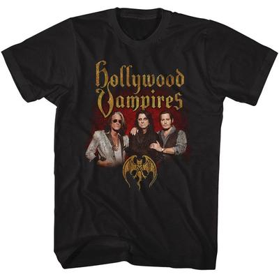 Фото группы Hollywood Vampires Черная Музыкальная Футболка