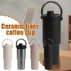 Большая кружка с керамической внутренней колбой, с изоляцией, портативная, для автомобиля, с подстаканником, для улицы, бутылка для Adu P9S0