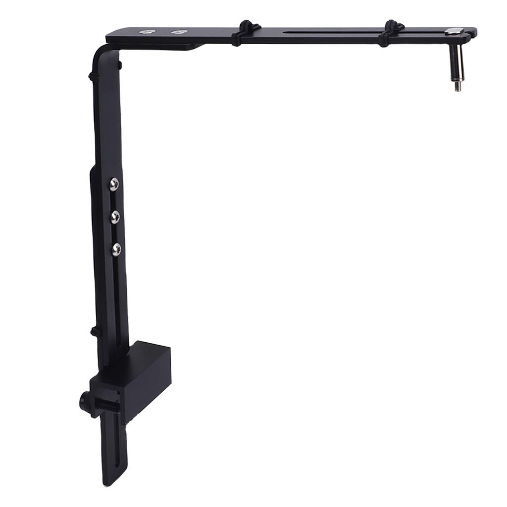 Aquarium Light Holder Stable Support Easy Installation Aluminum Alloy Fish Tank Light Hanging Bracket Black