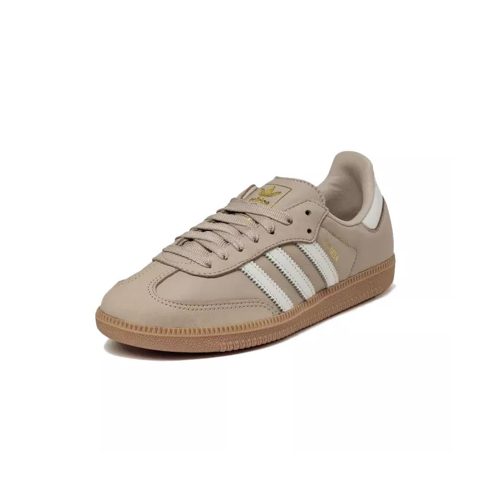 Adidas Originals SAMBA OG W Кожаные Кроссовки Серо-коричневый Размер и IE6523, Бежевый, 26.5см, Мужские Женские [IE6523]