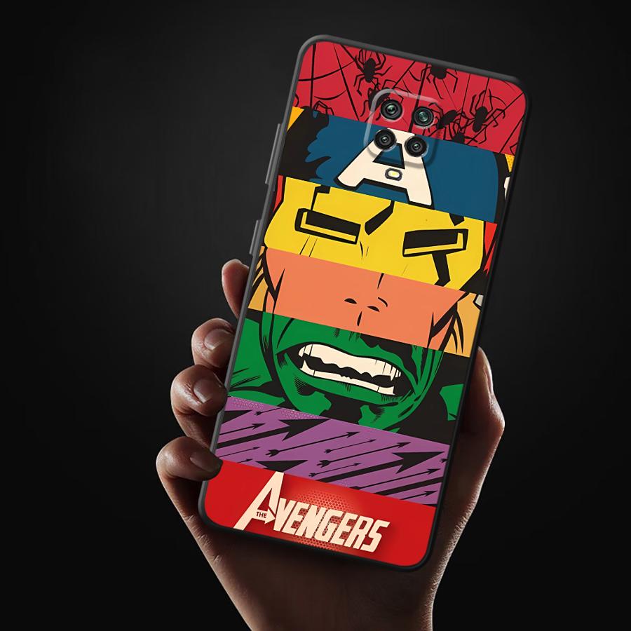 Чехол для телефона Funda для Xiaomi Redmi Note 10S 9S 7 8 10 13 Pro Plus 11 11s 12s 14 12 Pro 9 Marvel Мстители Капитан Америка