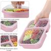 4 Pack Lunch Box Set 3 Compartment Food Storage Container Wheat Straw Lunch Box Food Storage Eco-friendly Lunch Box
