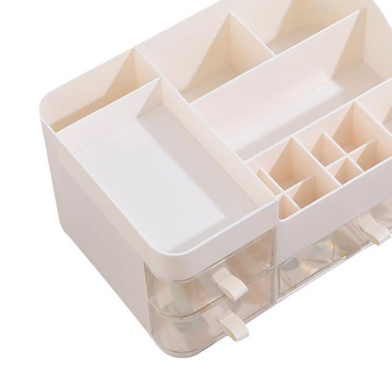 Косметические отсеки для хранения, дизайнерский органайзер для макияжа с прозрачными ящиками для домашней ванной комнаты