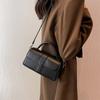 Pu Leather Women Commute Crossbody Bag Square Carrying Vintage Underarm Handbag Minimalist Waterproof Fashion Shoulder Bag