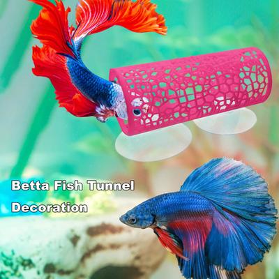 Туннель для петушка с присоской, полый спальный туннель для петушка, маленькая рыбка, креветки, игрушечный туннель для аквариума, украшения для аквариума, аксессуары для аквариума