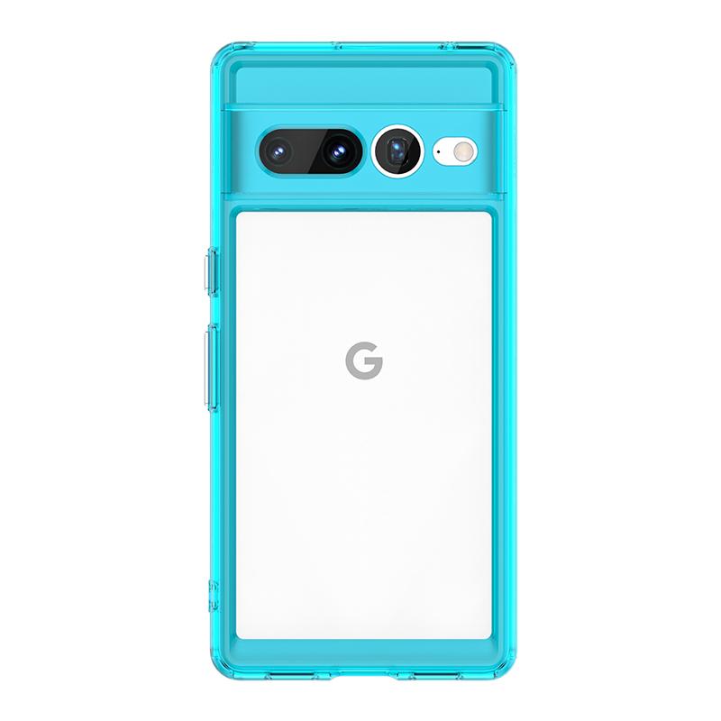 Для Google Pixel 7 Pro Чехол Силиконовый Прозрачный Рамка Противоударный ТПУ Capa Google Pixel 8 Pro 8A 7 Pro 7A 6A Чехол Защитный Телефон