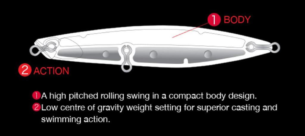 DUO Beach Walker Wedge 95 мм 30 грамм Тонущая приманка SMA0487 (9063)
