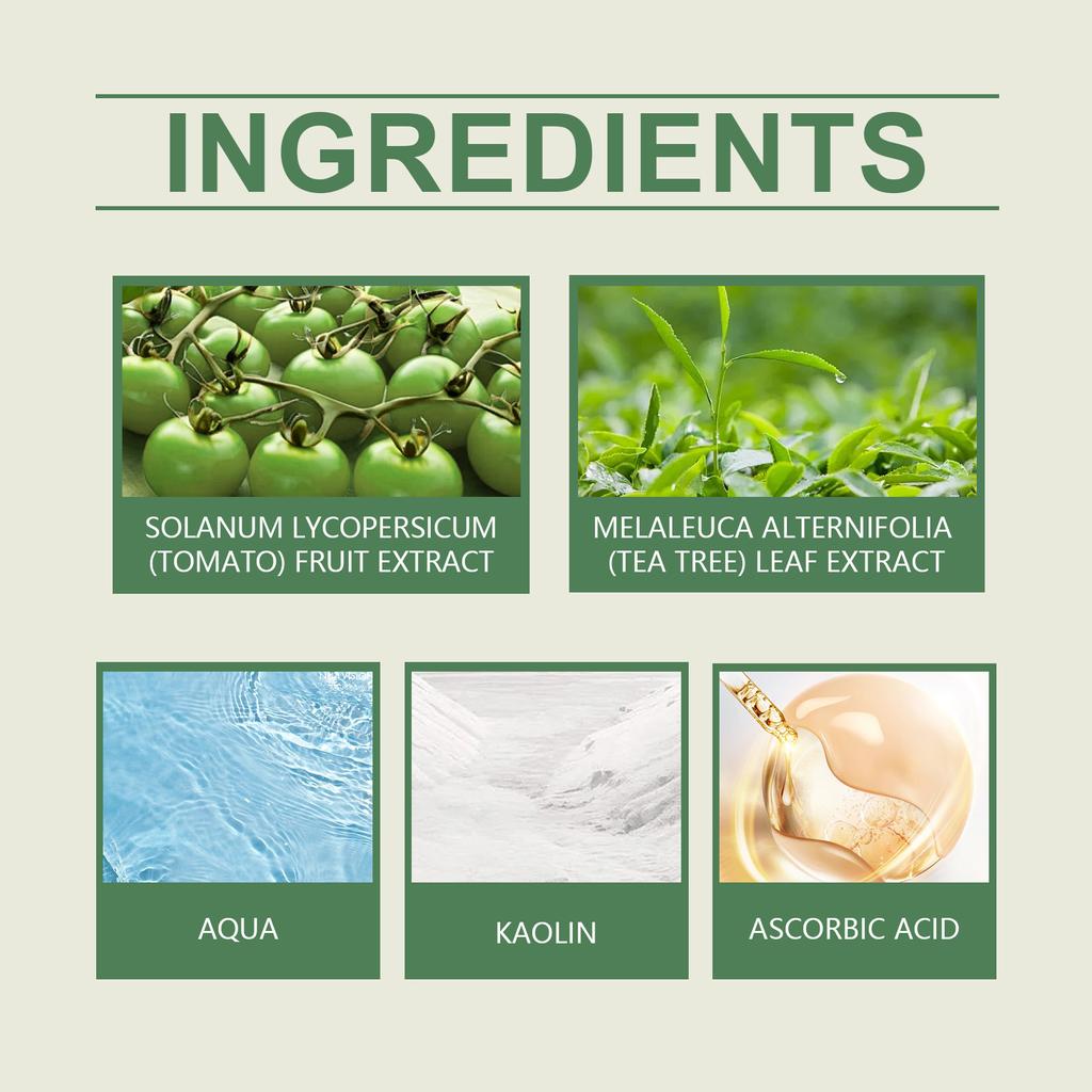 Полностью зеленая томатная маска, очищающее средство для маски из зеленого томата, увлажняющее очищающее средство, успокаивающее очищающее средство, маска из зеленого томата для любой кожи