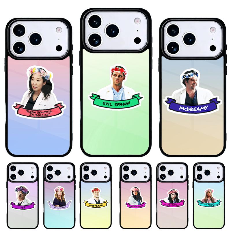 Grey's Anatomy Phone Case for iPhone 17 16 15 14 13 Pro Max Back Cover for 12 11 Pro Coque