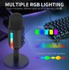 RGB Gaming Microphone for PC Computer Recording USB Condenser Microphone Podcasters YouTu Be Influencers Gamers Studio Mic