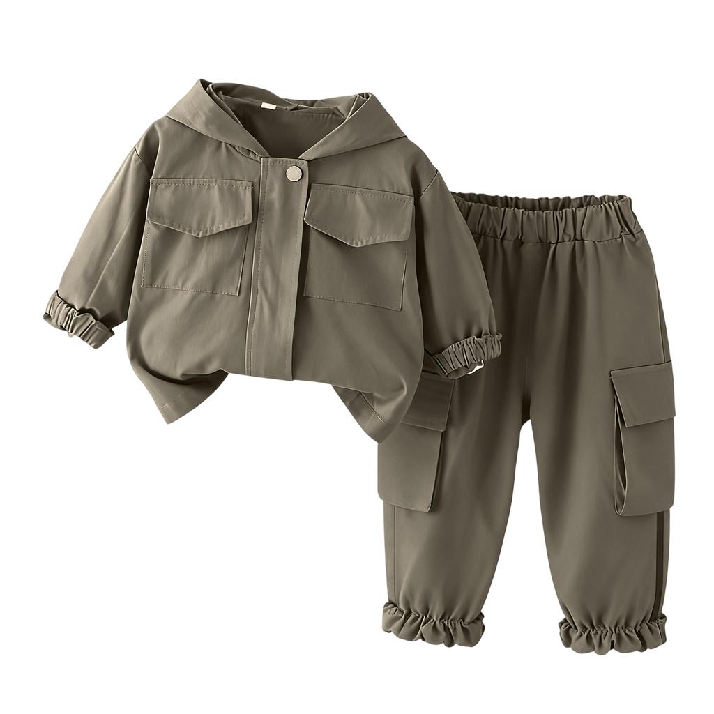 Детский повседневный комплект с длинным рукавом, удобные наряды для повседневной носки