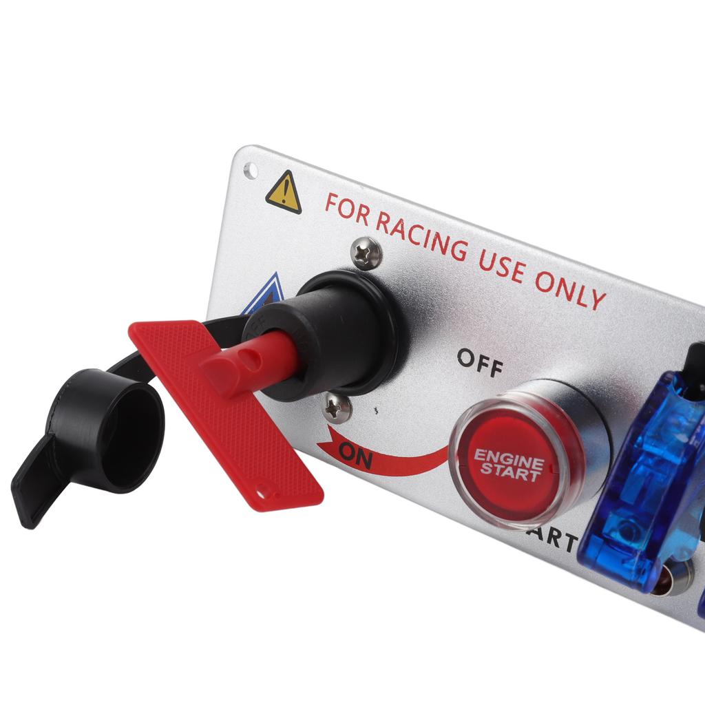 5-в-1 12В Светодиодная панель с тумблерами и кнопкой запуска двигателя для гоночного автомобиля, фургона, грузовика