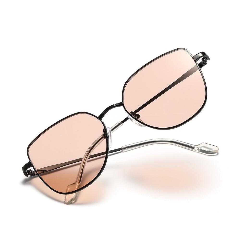 Металлические очки «кошачий глаз» женские солнцезащитные очки с большой оправой цветные солнцезащитные очки мужские простые