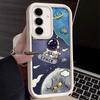 Милый мультяшный чехол-астронавт для Samsung Galaxy S24 S23 S22 Ultra S20 S21 FE A16 A34 A52 A53 A15 A35 A55 A54 A56 5G