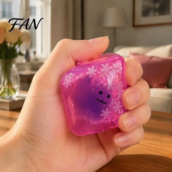 Сжимающая игрушка для снятия стресса, Хэллоуинская кубик-призрак, Тыква-летучая мышь с сенсорной снежинкой, Расслабление рук для подарков на вечеринку, Портативный мяч