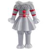 Kids Joker Cosplay Costume Horror Puff Sleeve Tulle Collar Pants Halloween Christmas