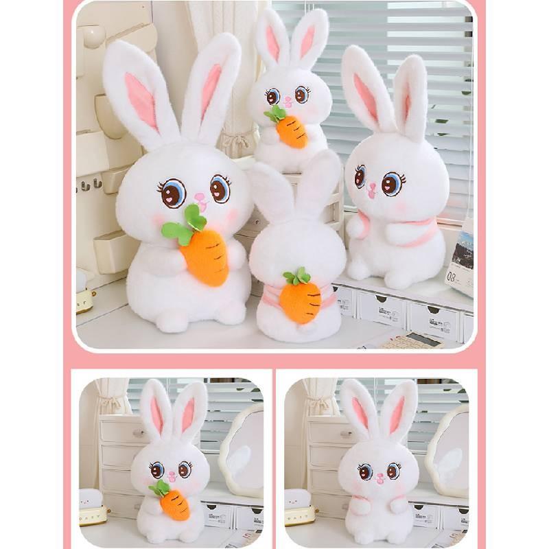 Plush Moon Rabbit Toy Carrot Cute Cartoon Girl Holiday Doll Valentine Gift Day