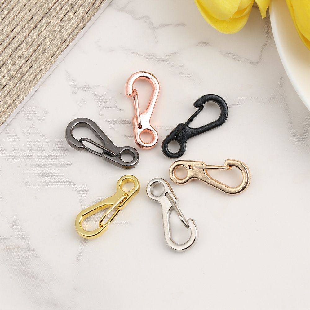 10 шт. Металлический брелок для ключей DIY с разъемным кольцом, застежкой-карабином, карабином, застежкой на шею, пряжкой для сумок и ремешком