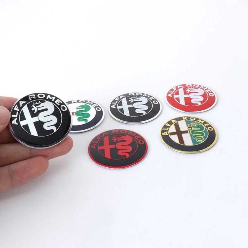For Alfa Romeo 2026 Hot Sticker 5 colors 75mm Car Front Hood Emblem Logo Rear Trunk Badge for Alfa Romeo 159 147 Giulietta Stelv