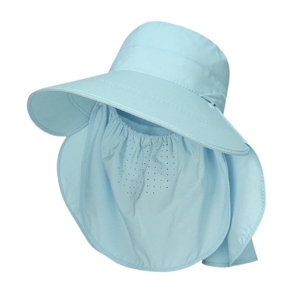 Adjustable Sunshade Shawl Cap Face Cover Neck Protection Cap Portable Picking Tea Hat  Travel