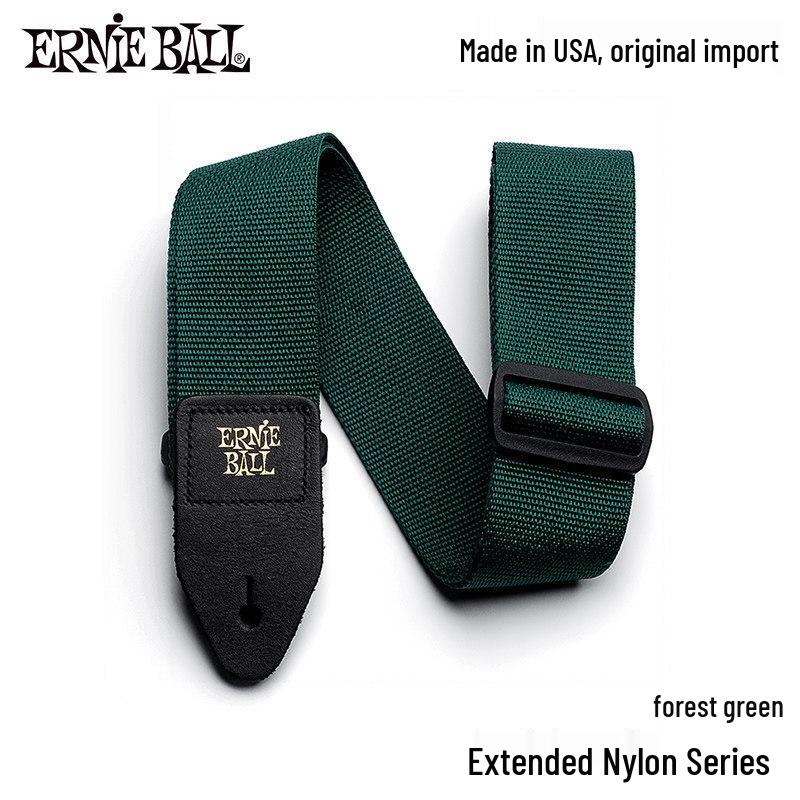 Универсальный ремень для гитары/баса Ernie Ball из бакелита - Удлиненный нейлоновый ремень через плечо