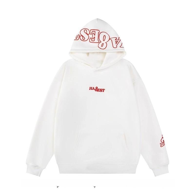 American Little Flame Embroidered Unisex Hooded Sweatshirt – Versatile Loose Fit for Autumn/Winter.