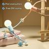 LED Bedside Lamp Changeable Shape Funny Night Light with Suction Cup Soft Glow DIY Shape
