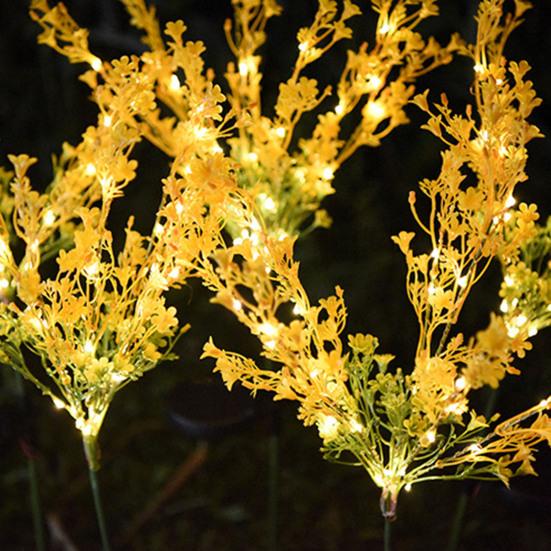 2шт садовый светильник в форме цветка канола ПВХ энергосберегающий теплый белый пейзажный светильник для двора