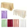 Satin Tablecloth Solid Color Glossy Tablecloth Wedding Table Cover Cloth for Home Restaurant Birthday Party Bridal Shower Dining Table