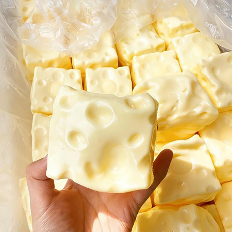 Мячик-антистресс в форме сыра, изготовленный из кокосового масла, ручной работы, пластиковый, не отскакивающий, для вечеринок, подарков и сувениров.