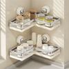 Stainless Steels Corner Storage Shelf Triangular Shower Shampoo Rack  Bathroom