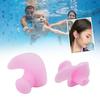 1 пара плавательных берушей из мягкого силиконового геля, водонепроницаемые, пыленепроницаемые, для водных видов спорта, плавательные беруши(Розовый оптом )