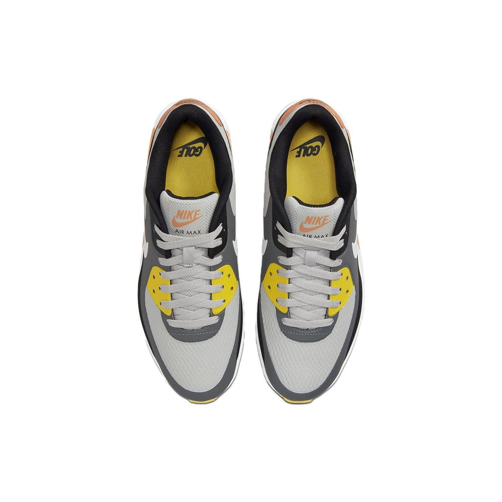 Nike Кроссовки Air Max 90 Golf Smoke Grey Black Orange Унисекс Серый-Туман Белый CU9978-012